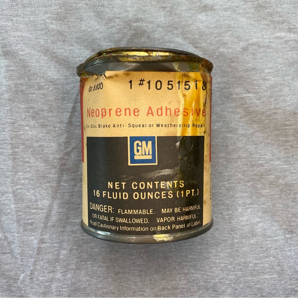 Vintage Gm Can Neoprene‎ Adhesive